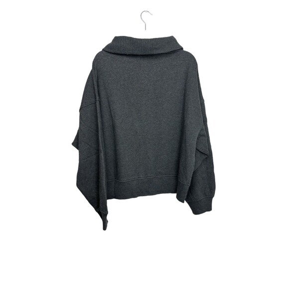 NWT aerie Best Button Sweatshirt Charcoal Gray XL - Picture 3 of 7